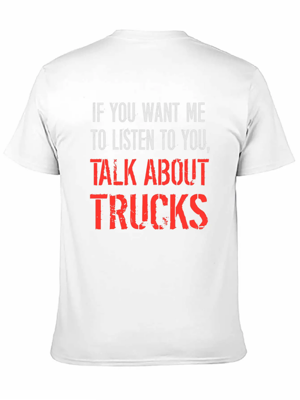 Talk About Trucks Breathable Soft Cotton T-Shirt – Timeless Casual Look