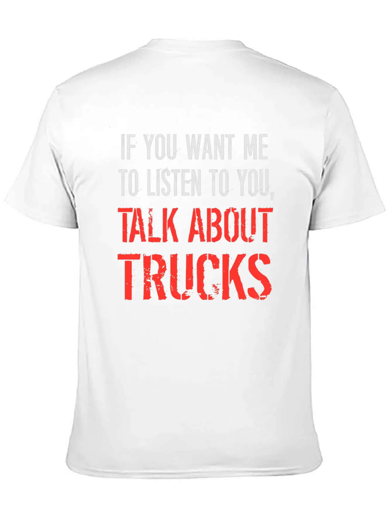 Talk About Trucks Breathable Soft Cotton T-Shirt – Timeless Casual Look