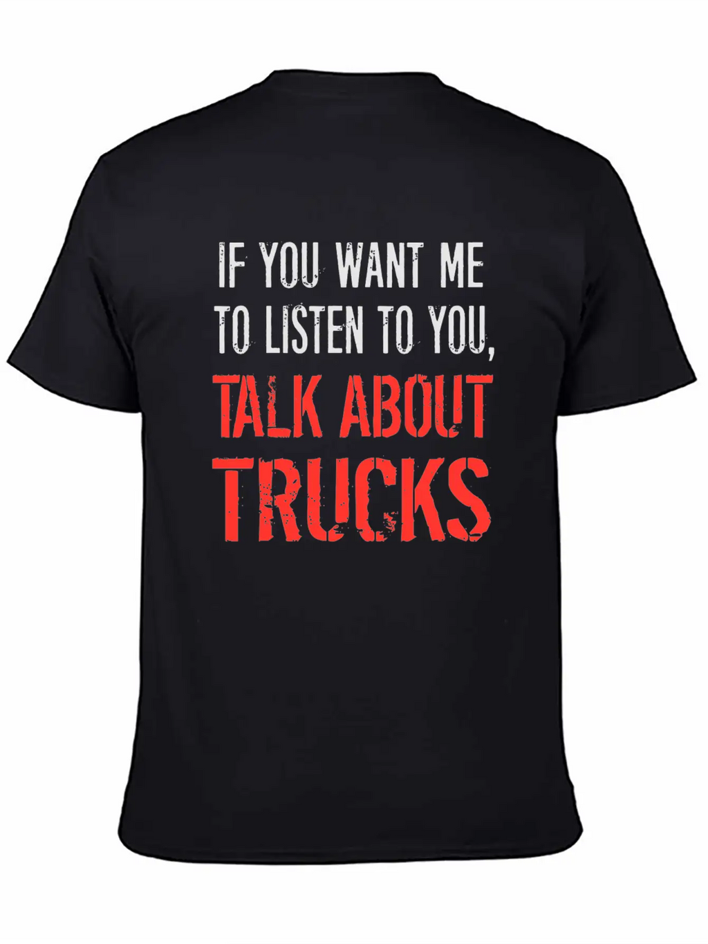 Talk About Trucks Breathable Soft Cotton T-Shirt – Timeless Casual Look