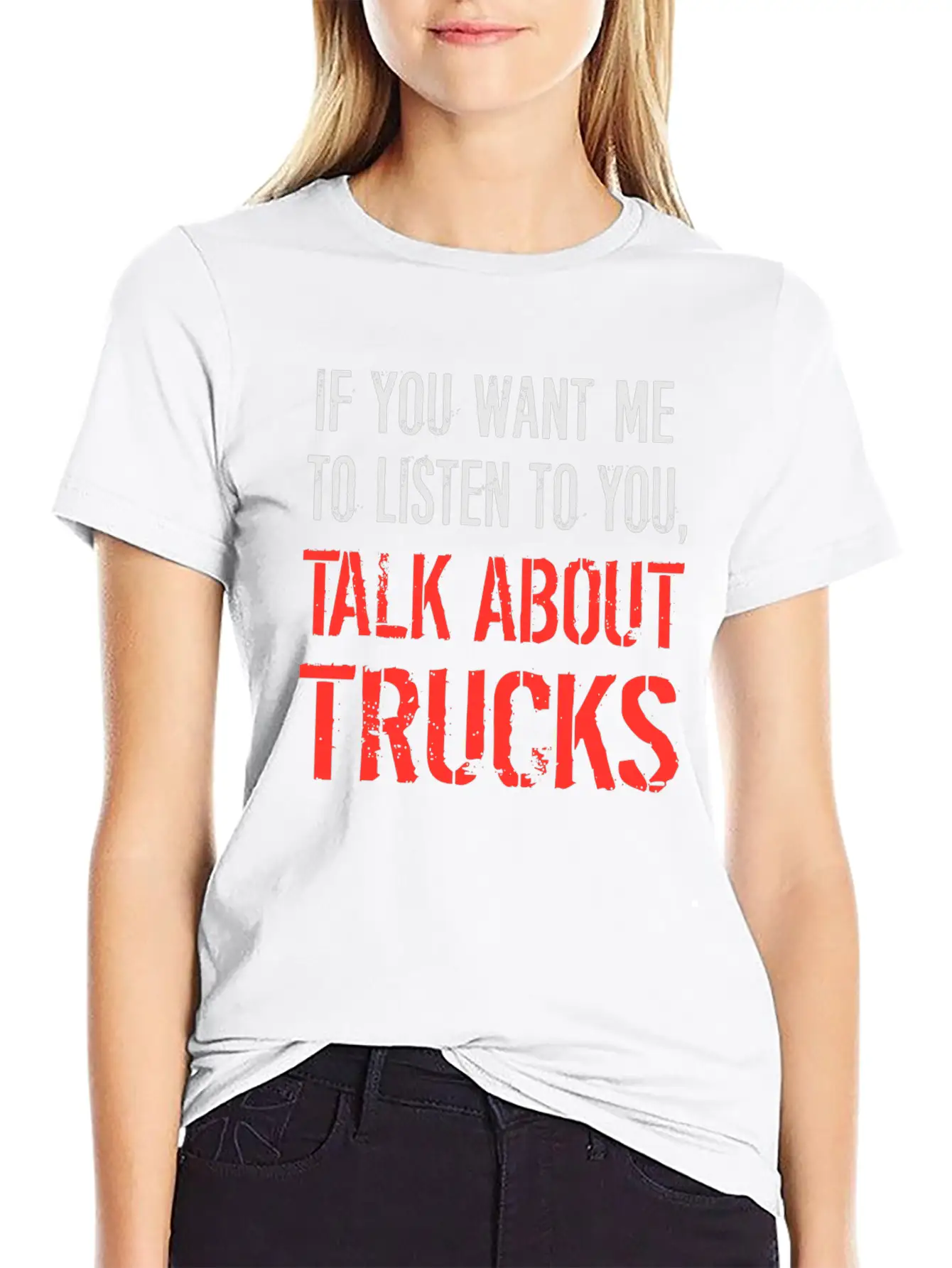 Talk About Trucks Breathable Soft Cotton T-Shirt – Timeless Casual Look