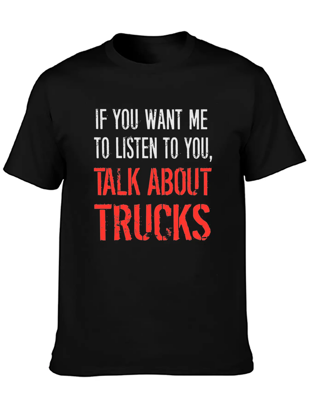 Talk About Trucks Breathable Soft Cotton T-Shirt – Timeless Casual Look
