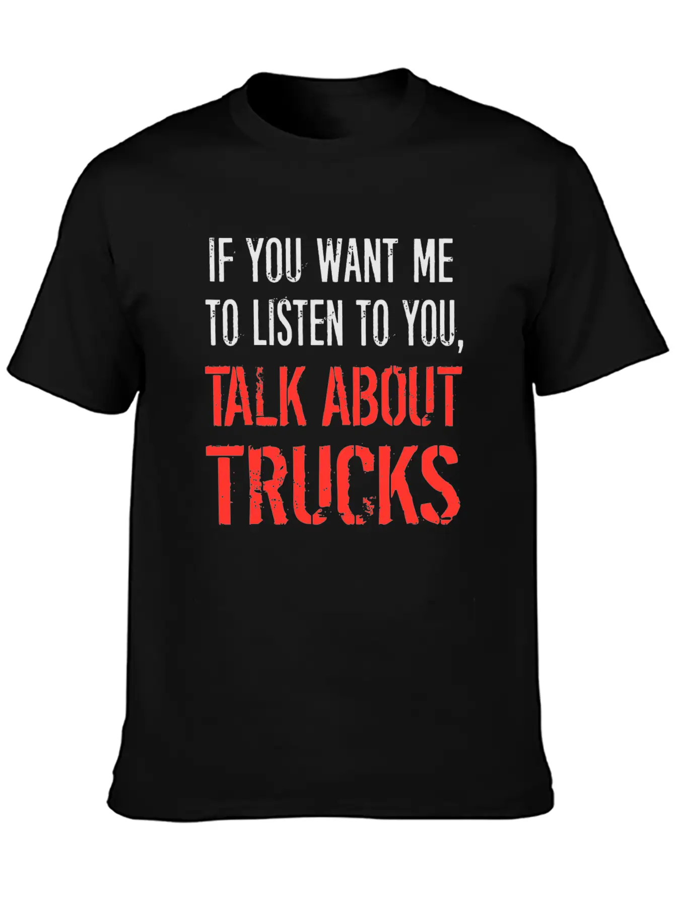 Talk About Trucks Breathable Soft Cotton T-Shirt – Timeless Casual Look
