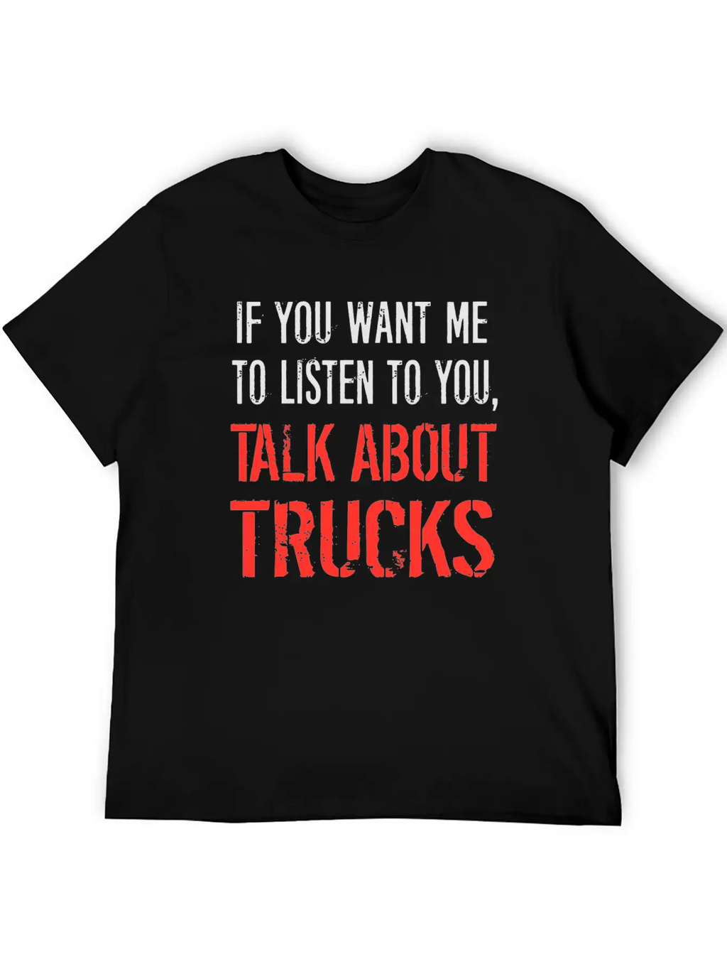 Talk About Trucks Breathable Soft Cotton T-Shirt – Timeless Casual Look