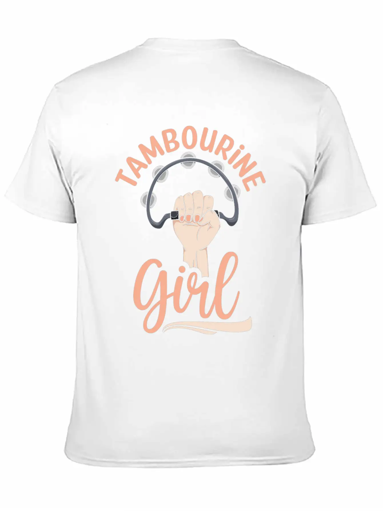 Tambourine Girl Percussion Musician Basic Graphic T-Shirt – Daily Comfort In Soft Cotton