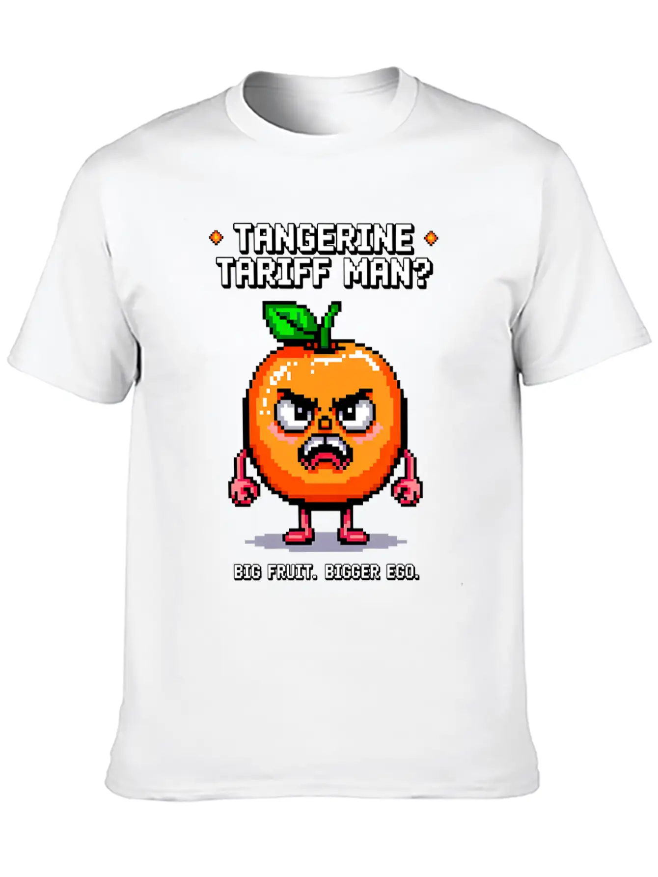 Tangerine Tariff Man? Big Fruit. Bigger Ego. Classic Cotton Tee – Unisex Comfort For Any Season