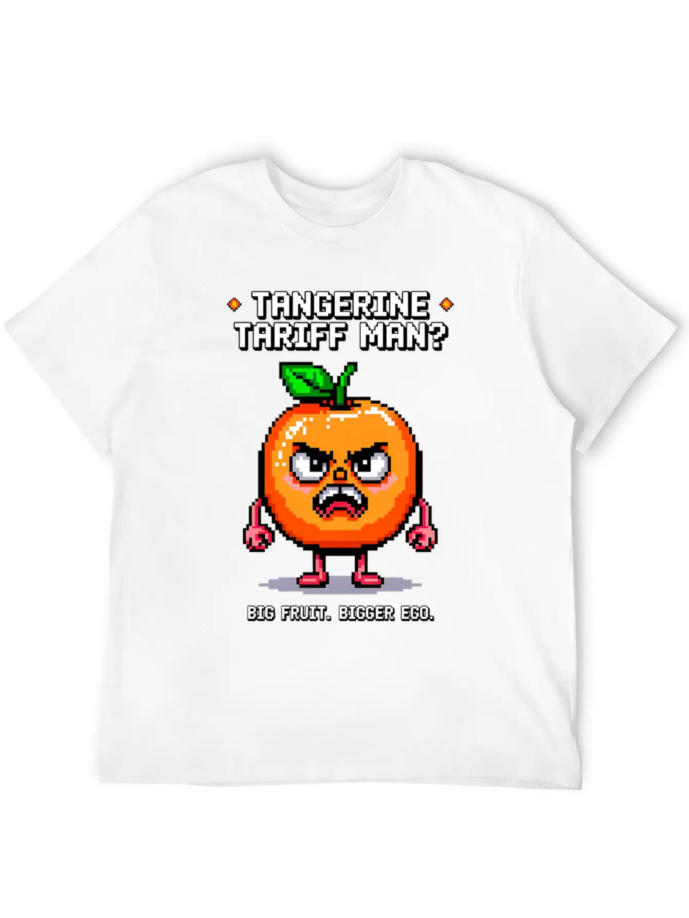 Tangerine Tariff Man? Big Fruit. Bigger Ego. Classic Cotton Tee – Unisex Comfort For Any Season