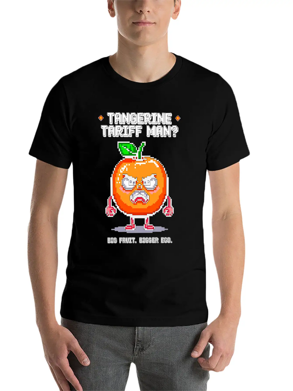 Tangerine Tariff Man? Big Fruit. Bigger Ego. Classic Cotton Tee – Unisex Comfort For Any Season