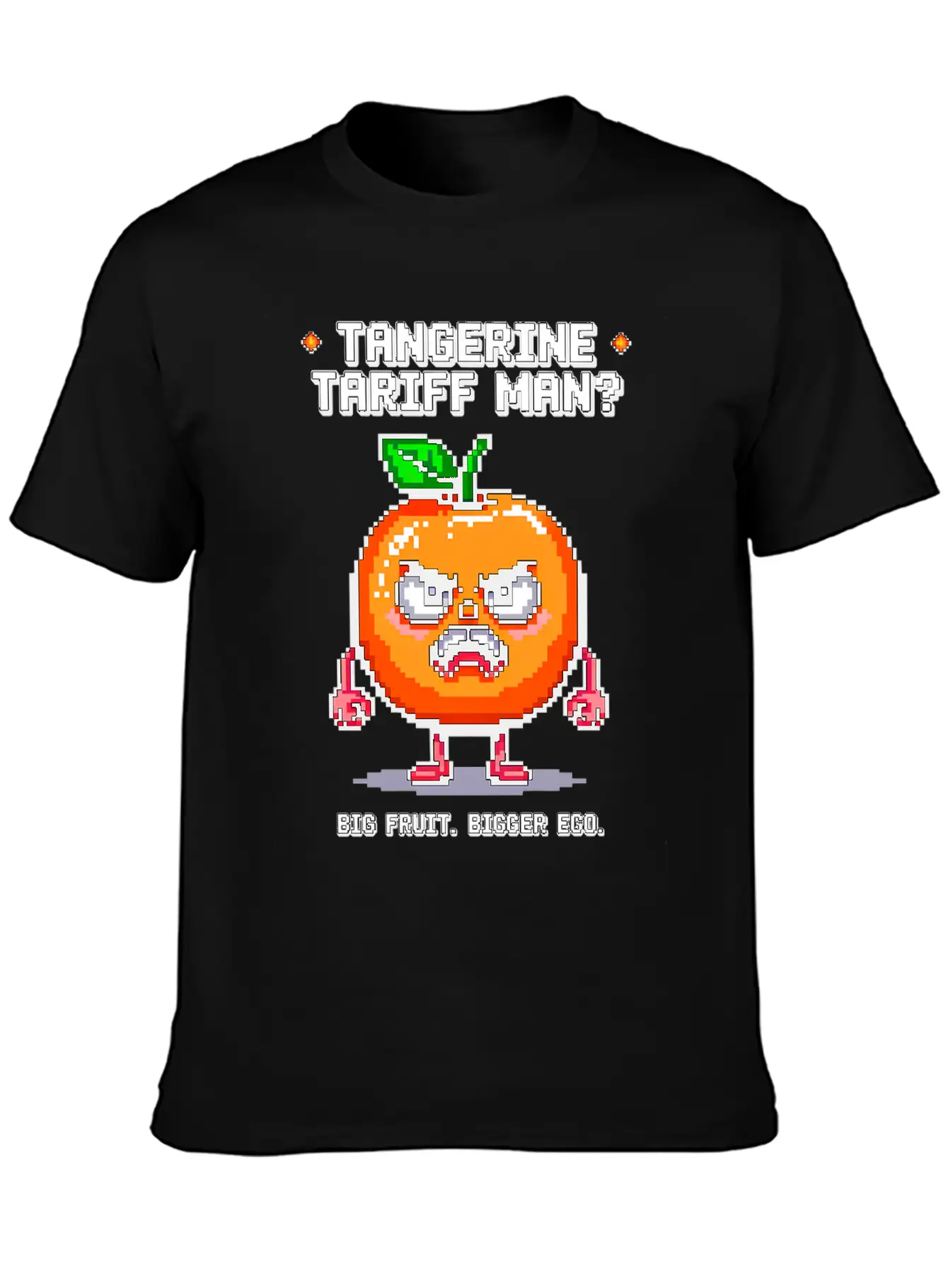 Tangerine Tariff Man? Big Fruit. Bigger Ego. Classic Cotton Tee – Unisex Comfort For Any Season