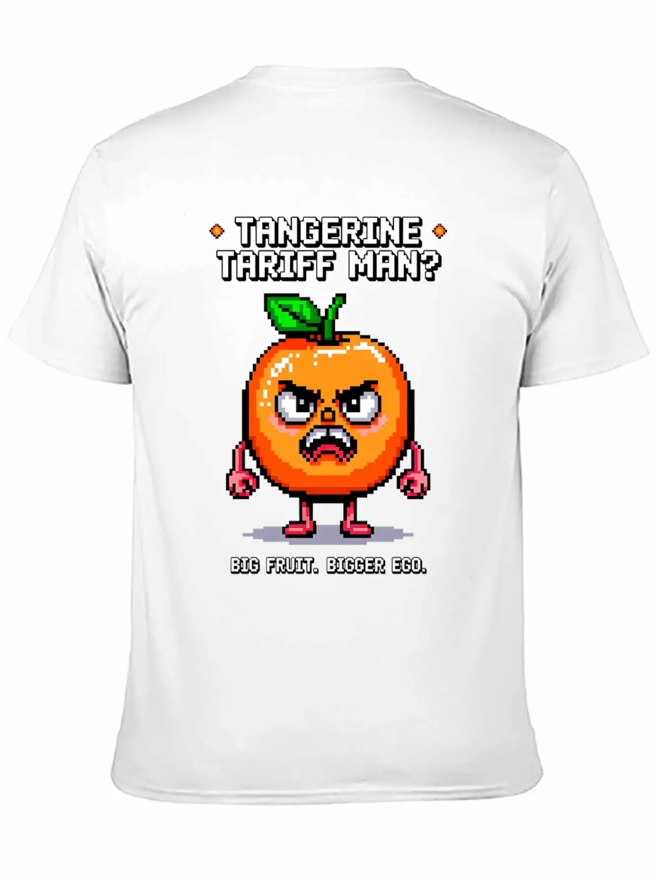 Tangerine Tariff Man? Big Fruit. Bigger Ego. Classic Cotton Tee – Unisex Comfort For Any Season