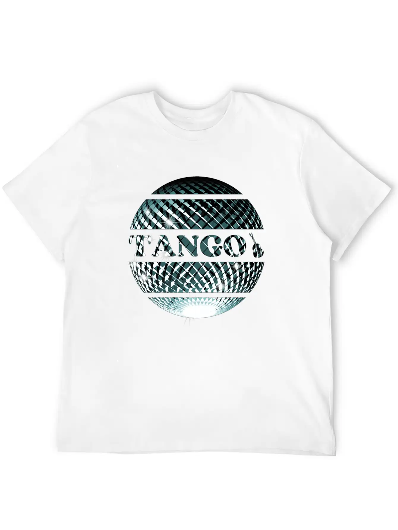 Tango Dance Silver Disco Ball Breathable Graphic T-Shirt – Perfect For Casual Days