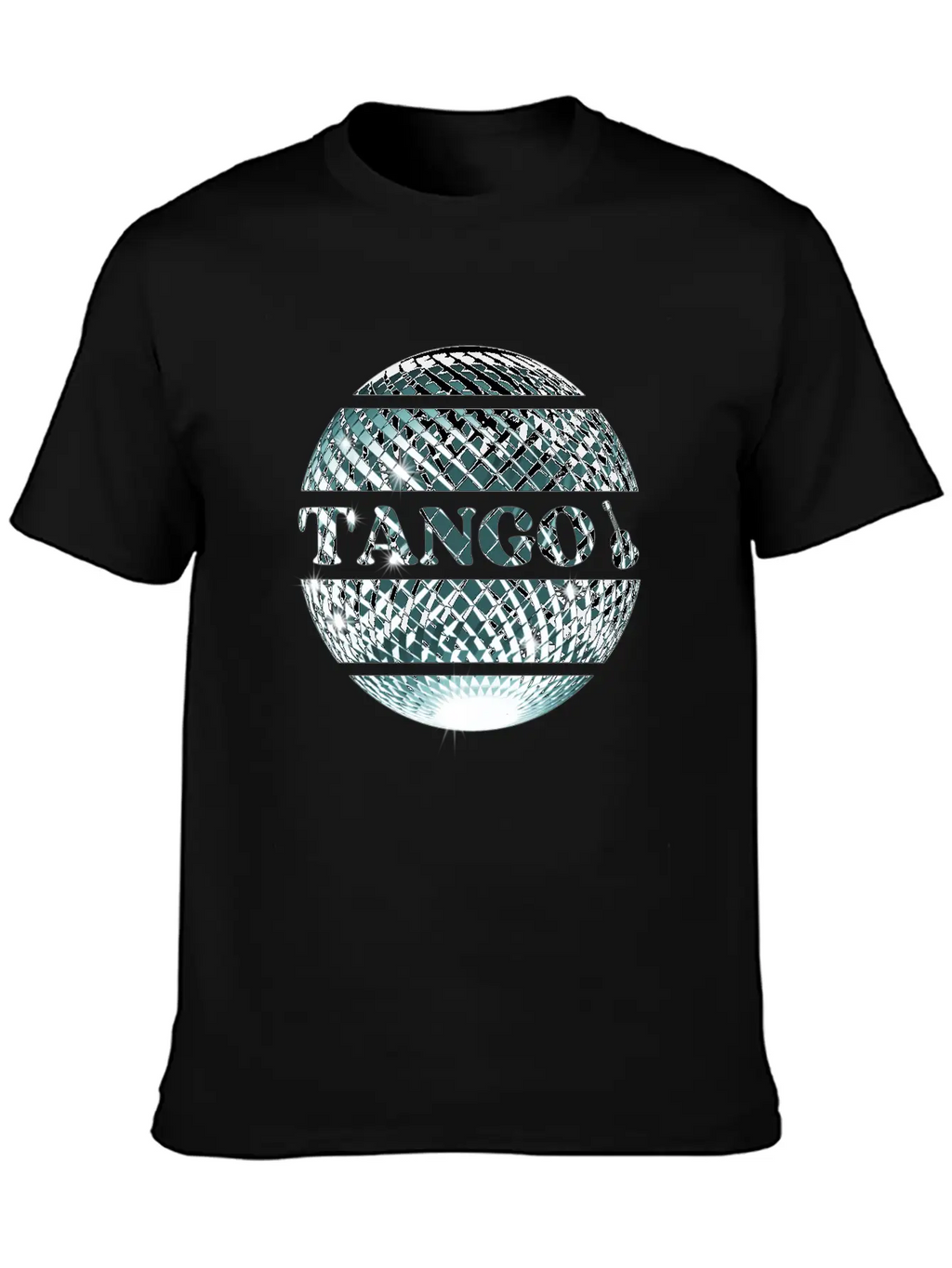 Tango Dance Silver Disco Ball Breathable Graphic T-Shirt – Perfect For Casual Days