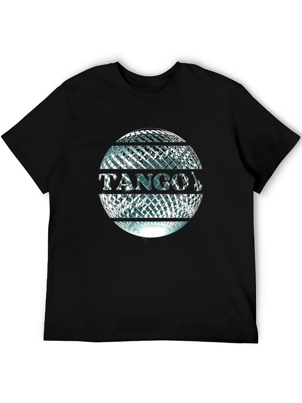 Tango Dance Silver Disco Ball Breathable Graphic T-Shirt – Perfect For Casual Days