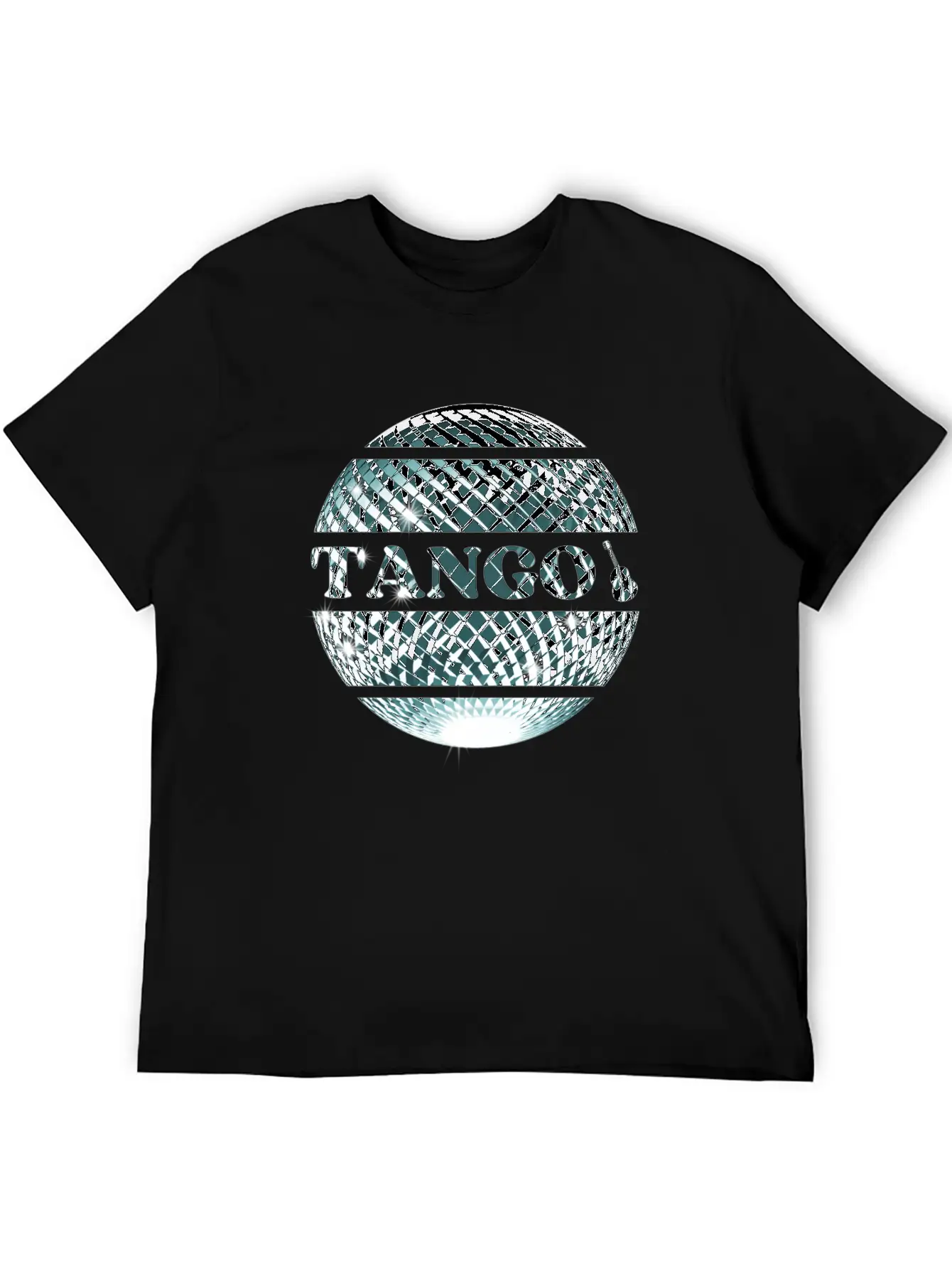 Tango Dance Silver Disco Ball Breathable Graphic T-Shirt – Perfect For Casual Days