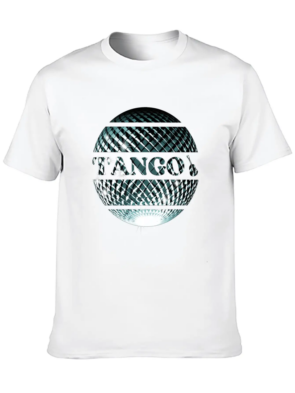 Tango Dance Silver Disco Ball Breathable Graphic T-Shirt – Perfect For Casual Days
