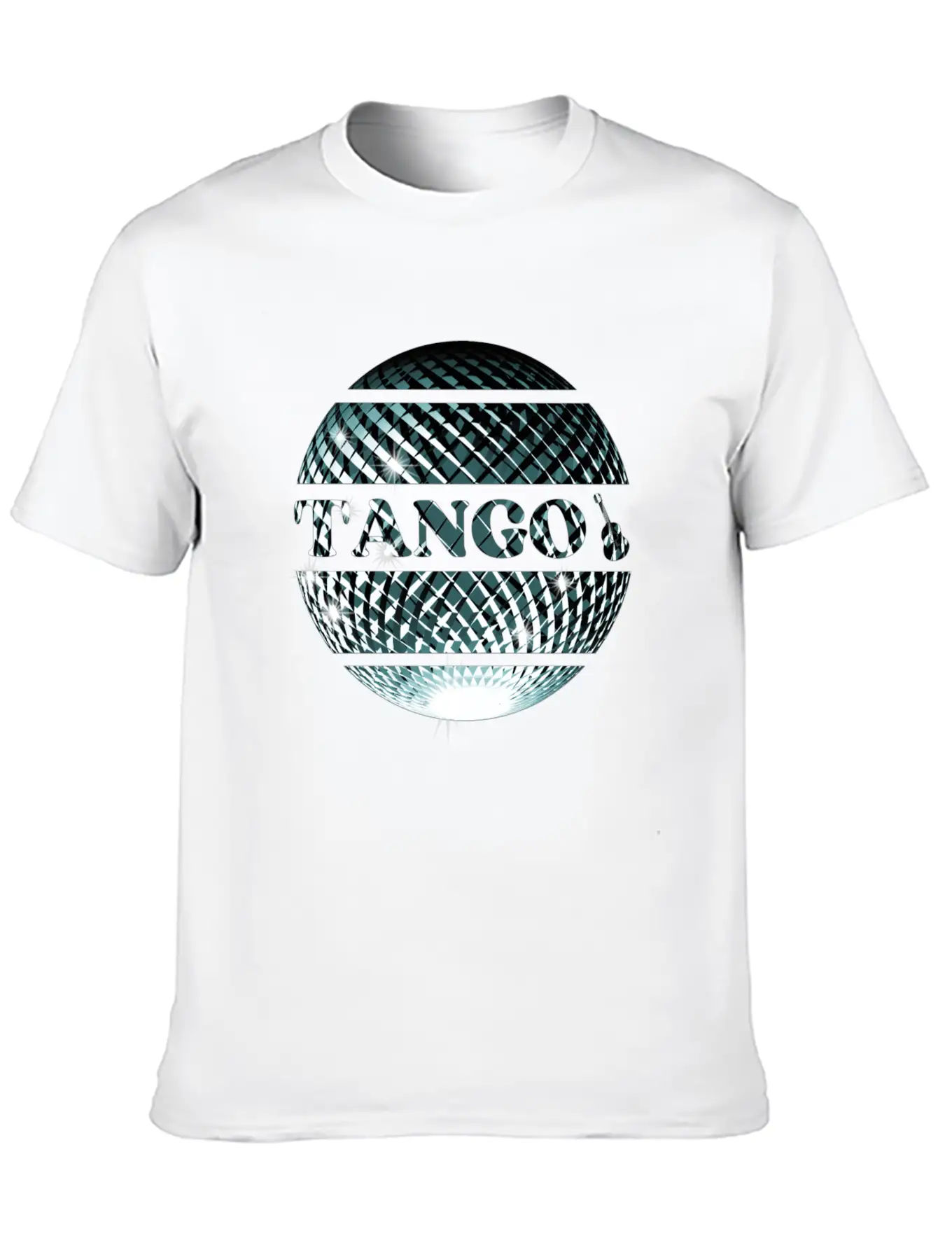 Tango Dance Silver Disco Ball Breathable Graphic T-Shirt – Perfect For Casual Days
