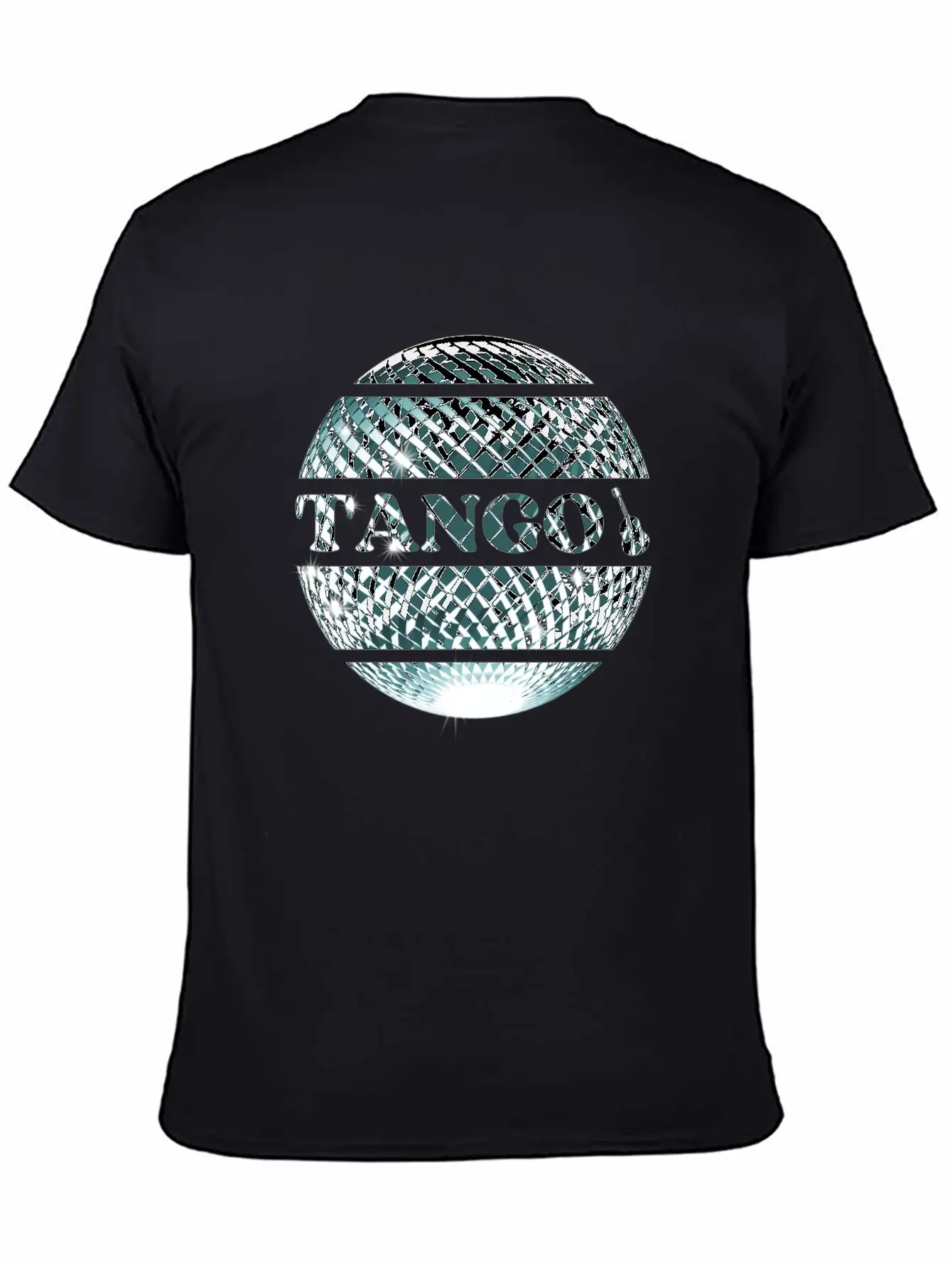 Tango Dance Silver Disco Ball Breathable Graphic T-Shirt – Perfect For Casual Days