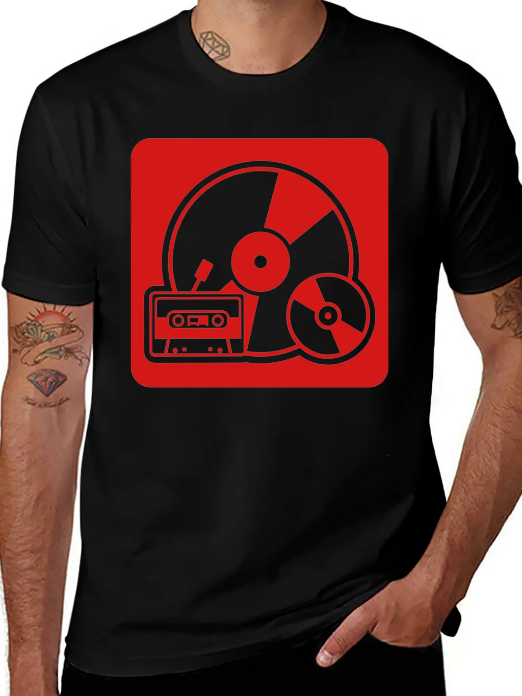 Tape - Vinyl - Walkman Stylish Everyday T-Shirt – Unisex Basic Cotton Tee