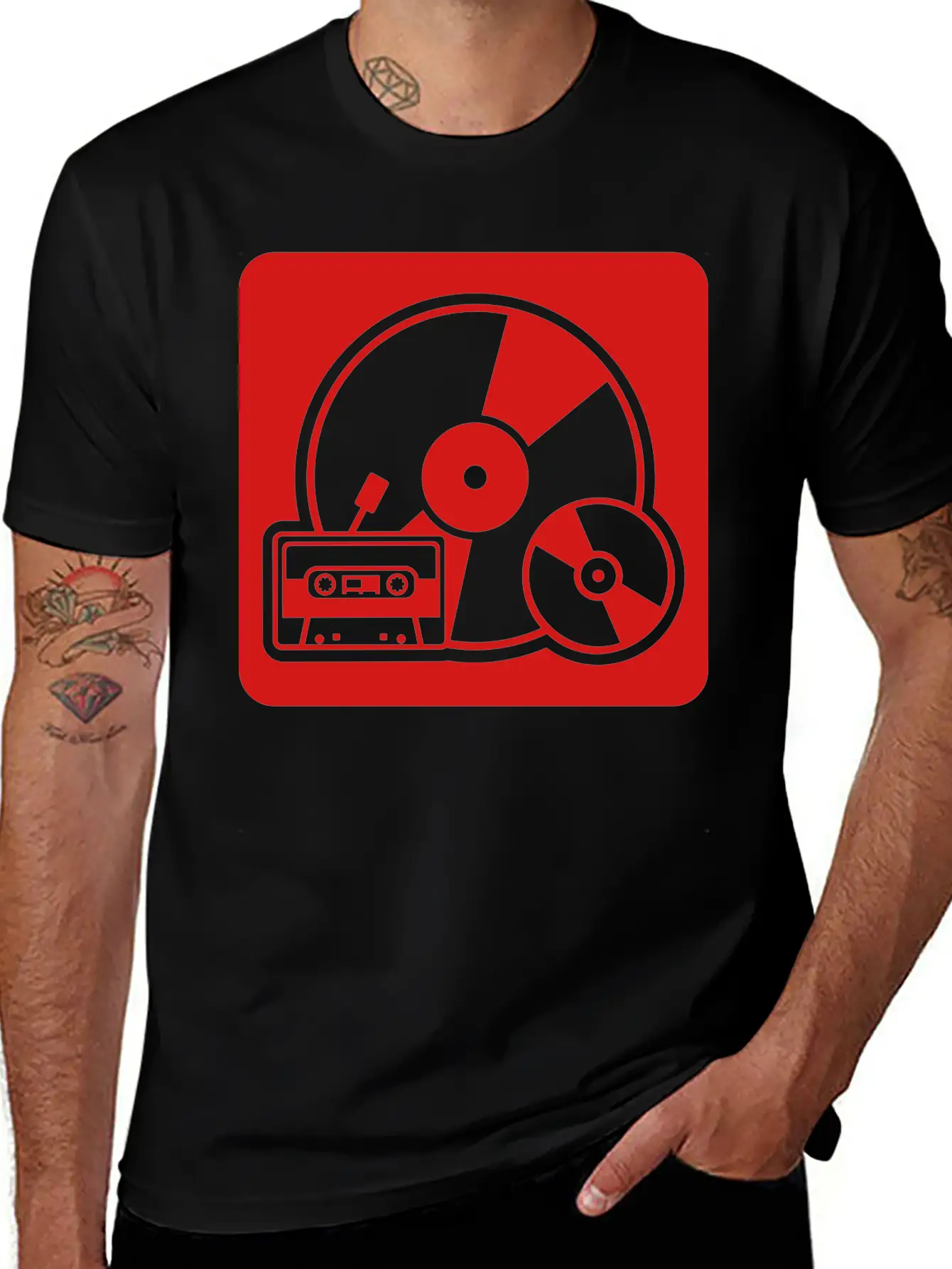Tape - Vinyl - Walkman Stylish Everyday T-Shirt – Unisex Basic Cotton Tee