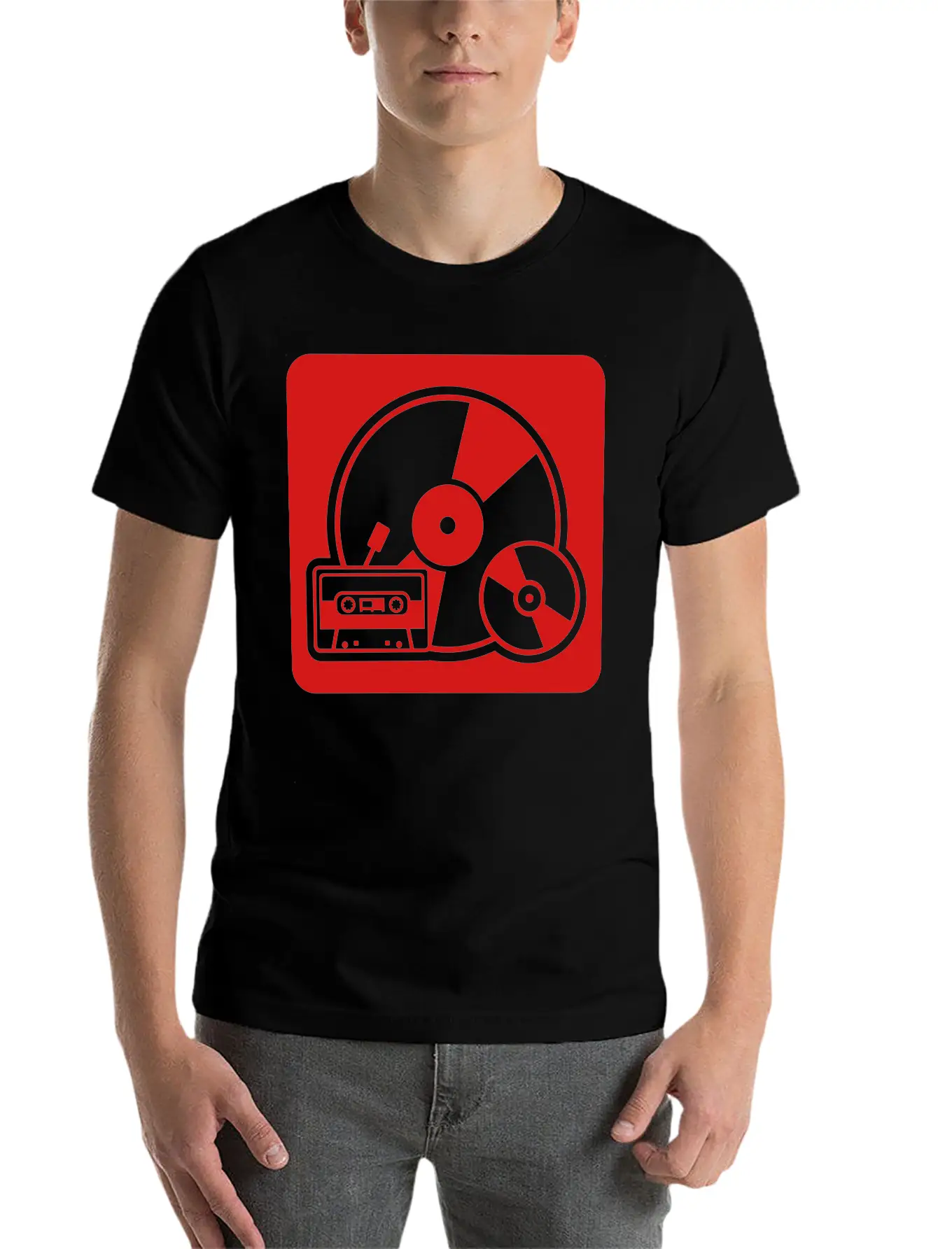Tape - Vinyl - Walkman Stylish Everyday T-Shirt – Unisex Basic Cotton Tee