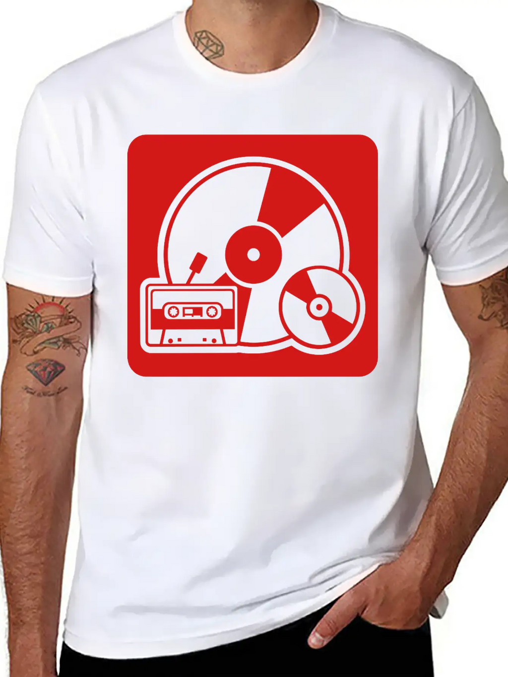 Tape - Vinyl - Walkman Stylish Everyday T-Shirt – Unisex Basic Cotton Tee