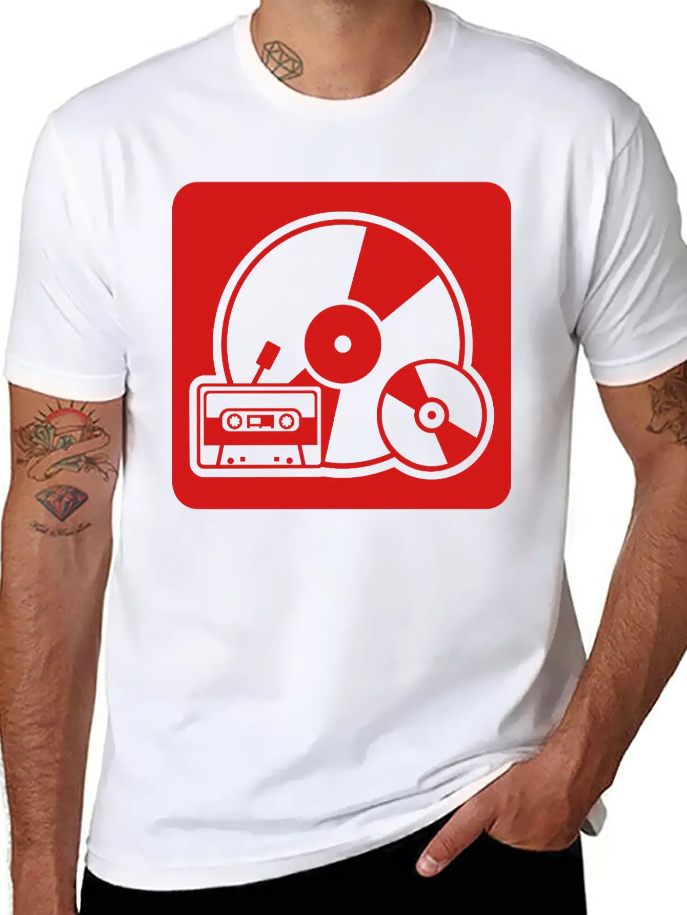 Tape - Vinyl - Walkman Stylish Everyday T-Shirt – Unisex Basic Cotton Tee
