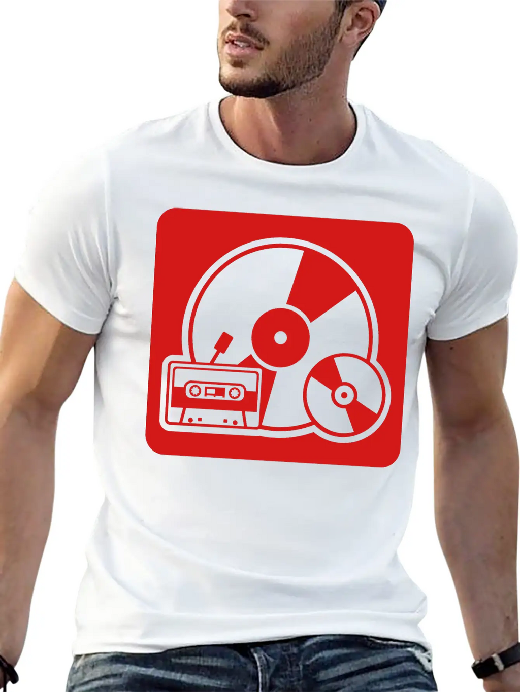 Tape - Vinyl - Walkman Stylish Everyday T-Shirt – Unisex Basic Cotton Tee