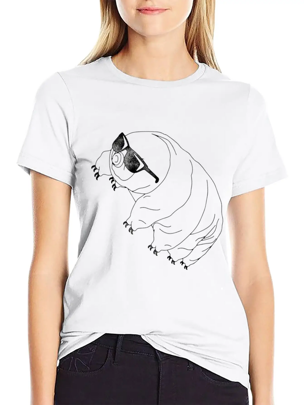 Tardigrade Simple Water Bear With Sunglasses Classic Cotton Tee – Unisex Comfort For Any Season