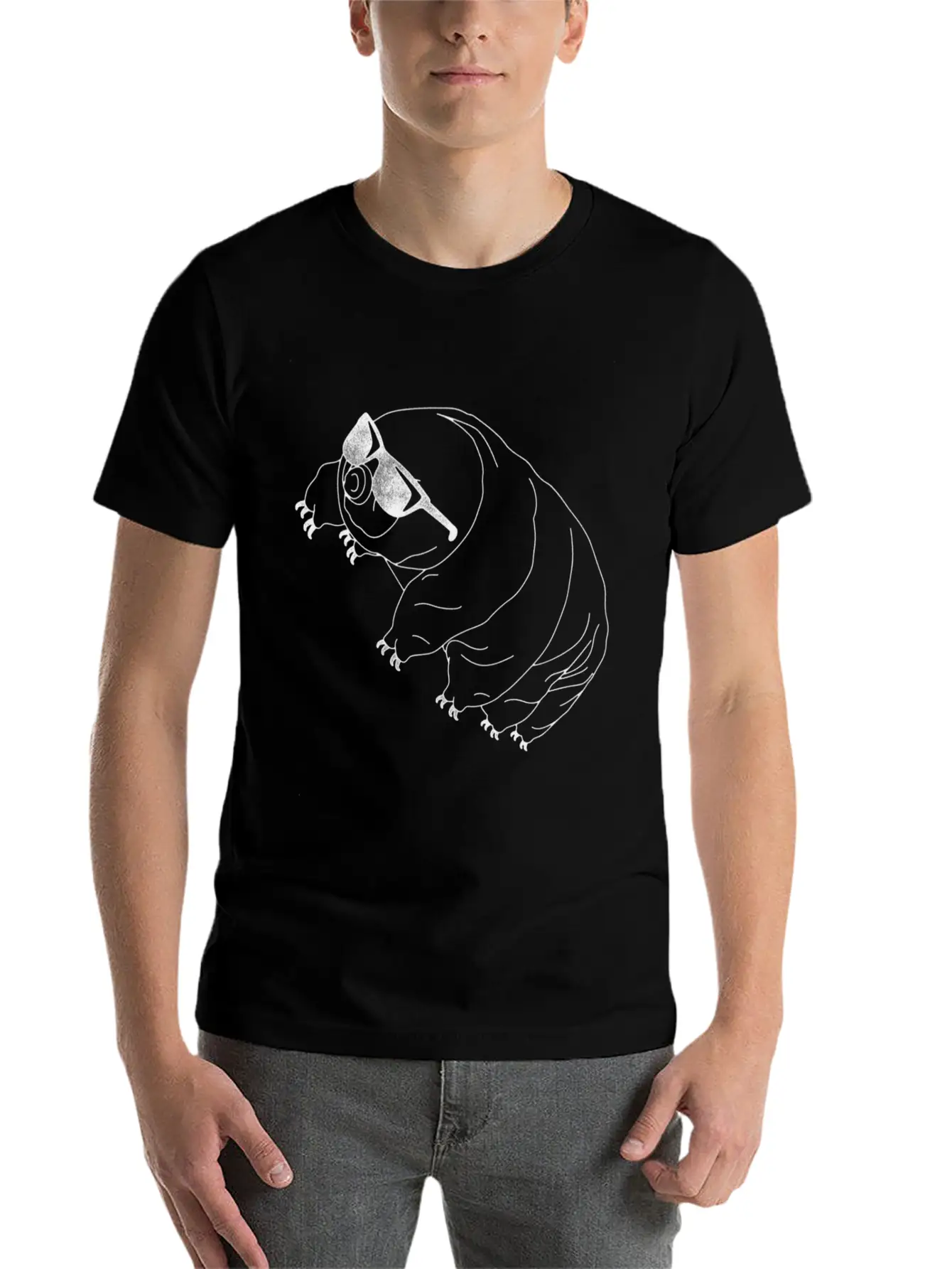 Tardigrade Simple Water Bear With Sunglasses Classic Cotton Tee – Unisex Comfort For Any Season