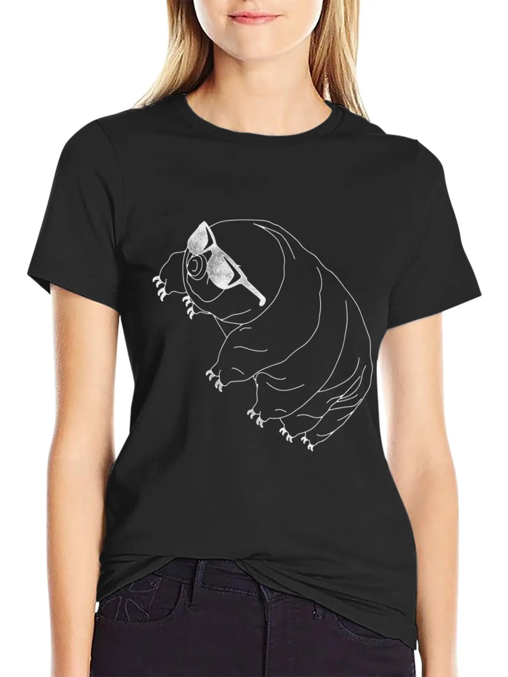 Tardigrade Simple Water Bear With Sunglasses Classic Cotton Tee – Unisex Comfort For Any Season