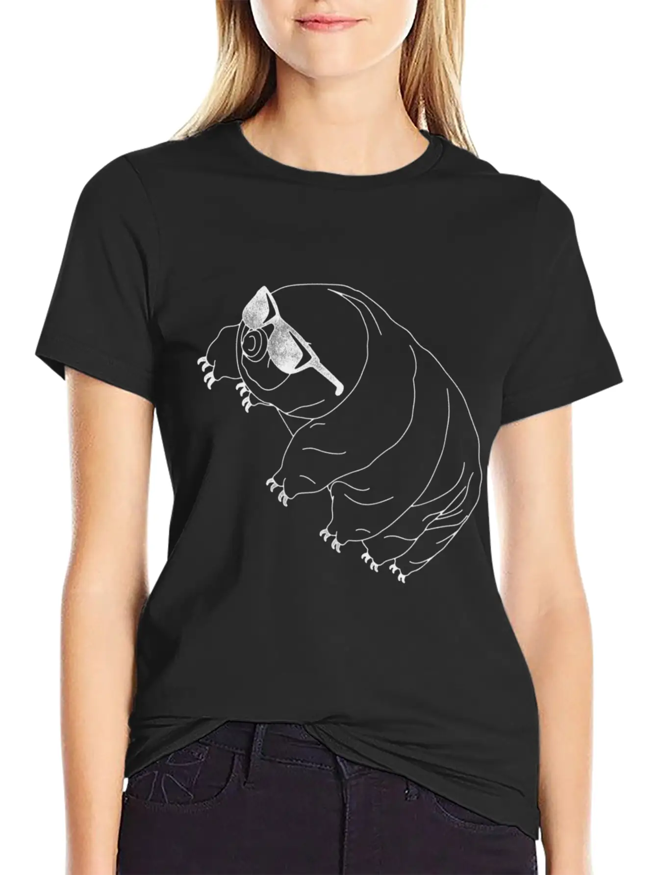 Tardigrade Simple Water Bear With Sunglasses Classic Cotton Tee – Unisex Comfort For Any Season