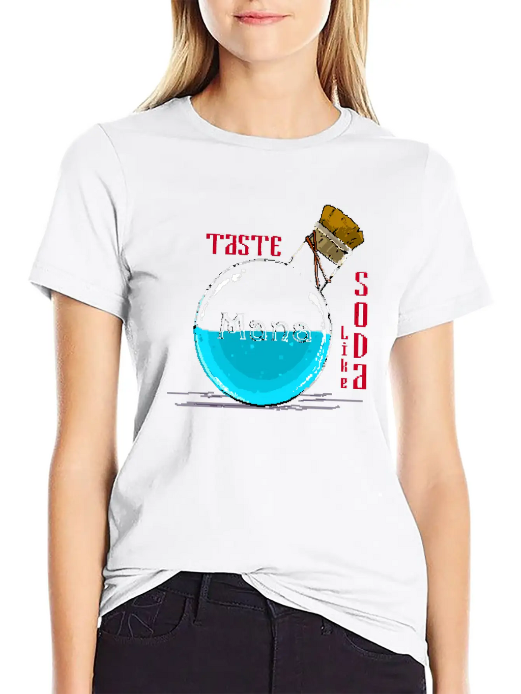 Taste Mana Pixel Art Classic Cotton Tee – Unisex Comfort For Any Season