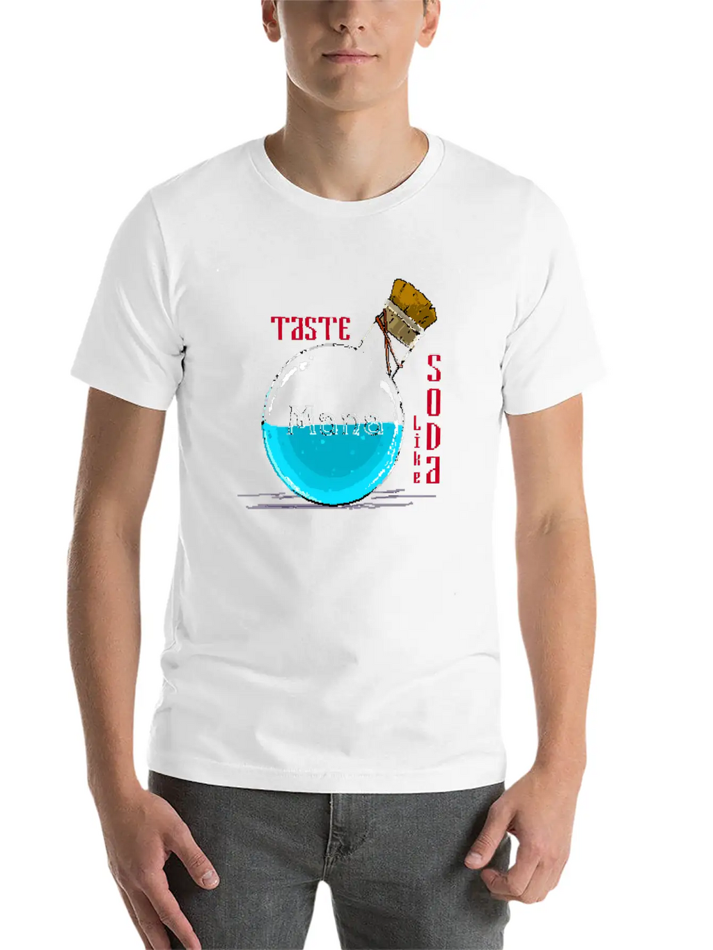 Taste Mana Pixel Art Classic Cotton Tee – Unisex Comfort For Any Season