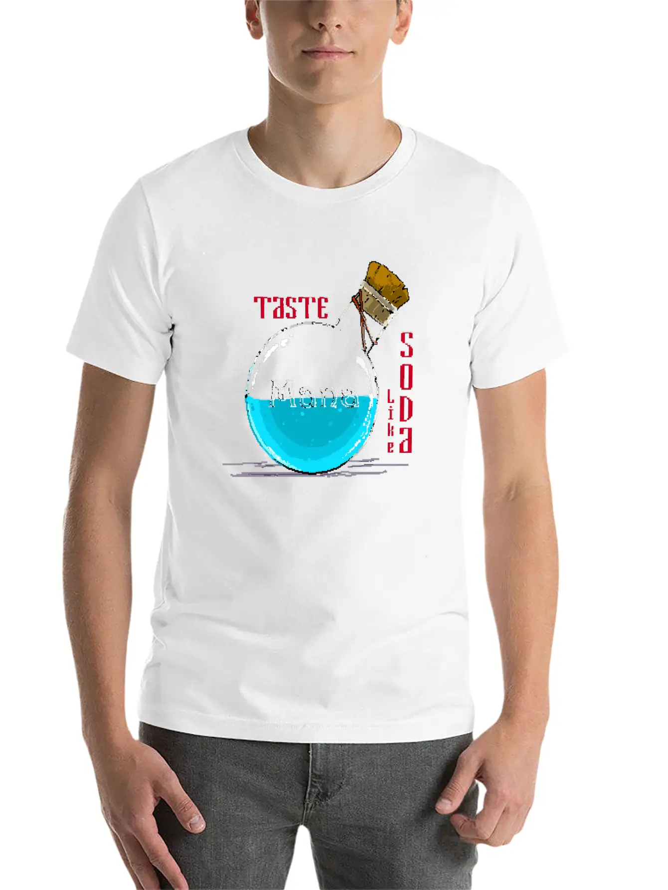 Taste Mana Pixel Art Classic Cotton Tee – Unisex Comfort For Any Season