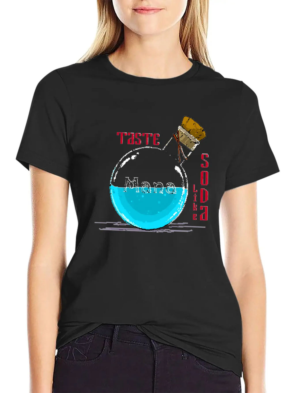 Taste Mana Pixel Art Classic Cotton Tee – Unisex Comfort For Any Season