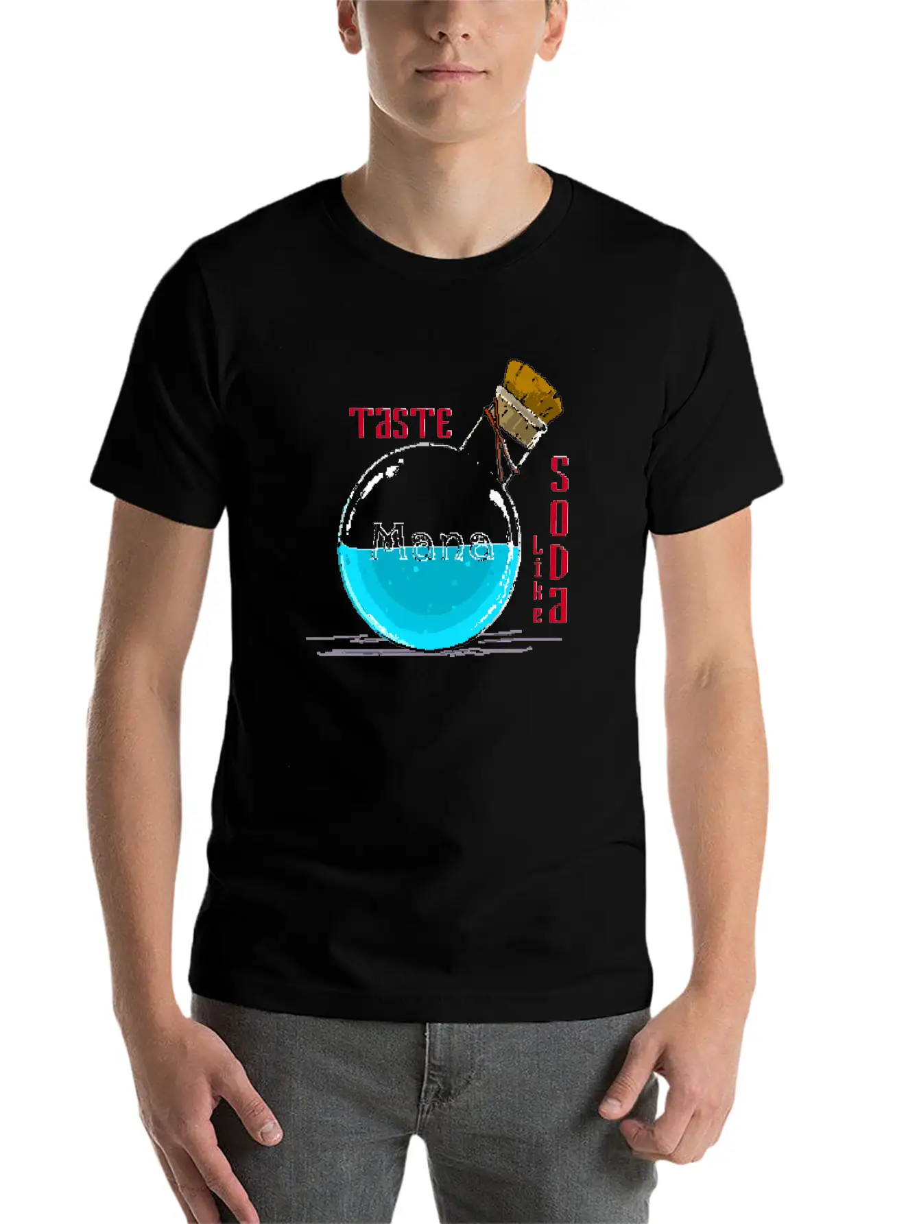 Taste Mana Pixel Art Classic Cotton Tee – Unisex Comfort For Any Season