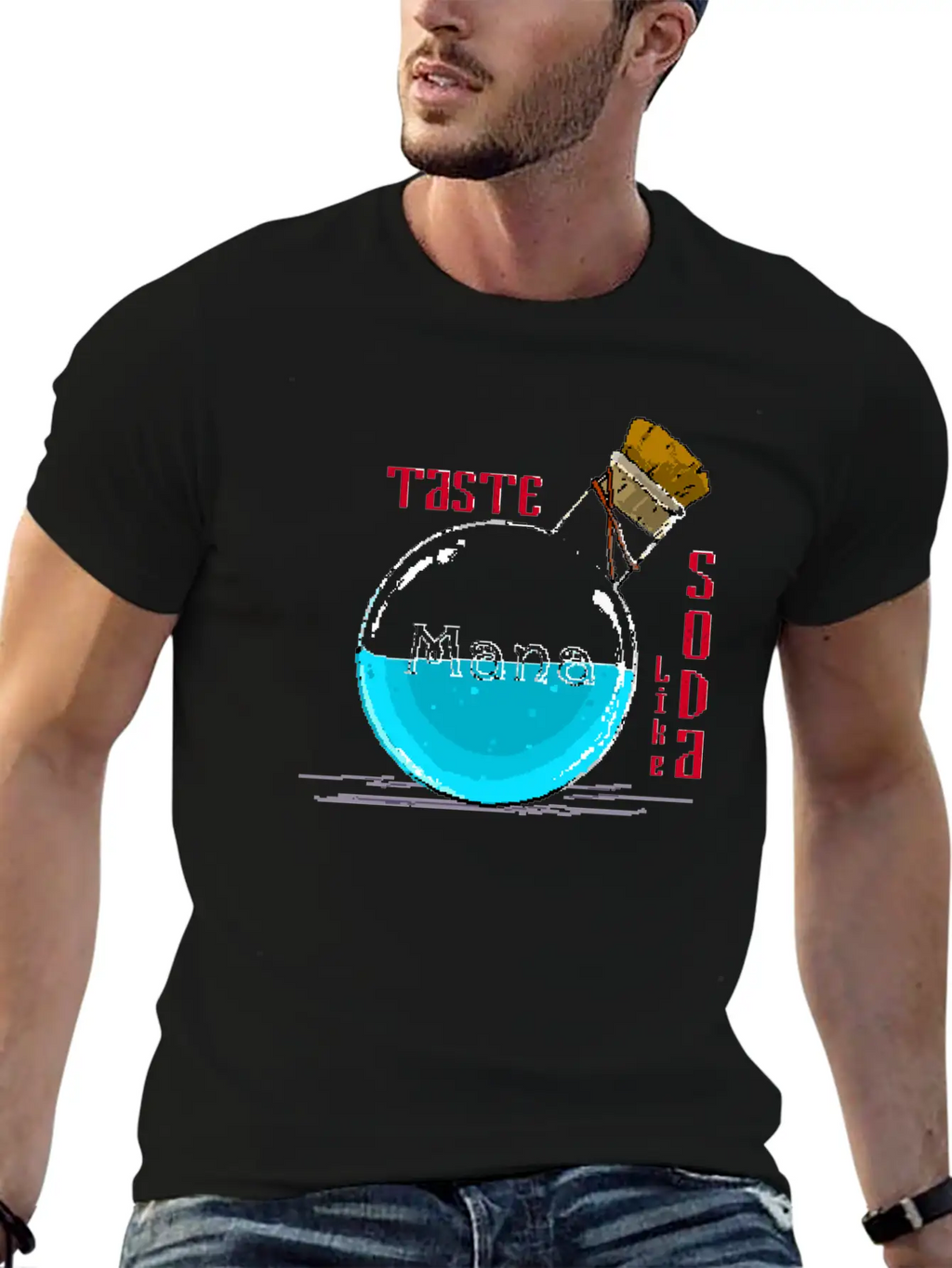 Taste Mana Pixel Art Classic Cotton Tee – Unisex Comfort For Any Season