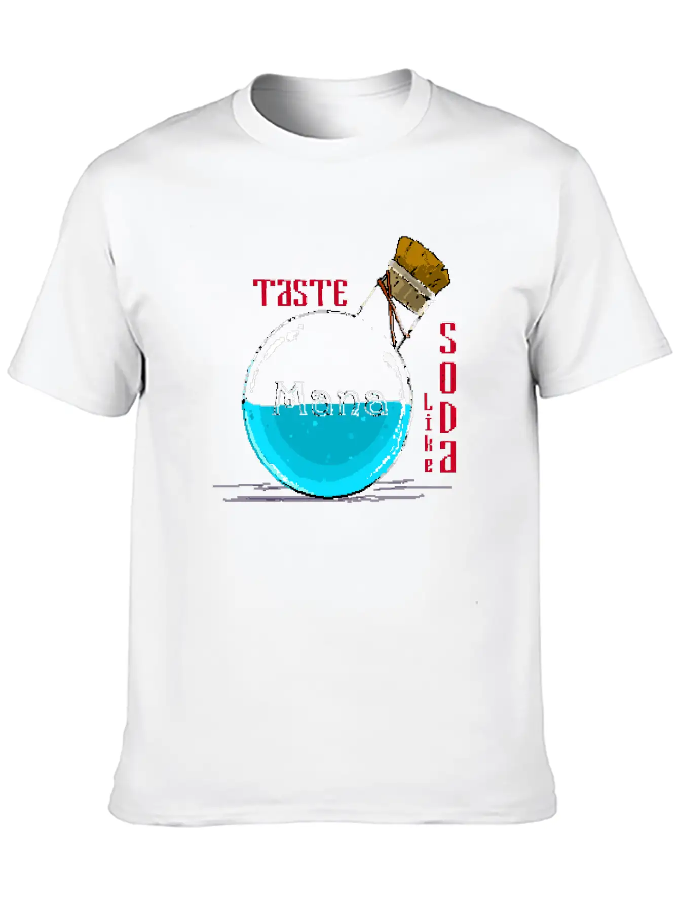 Taste Mana Pixel Art Classic Cotton Tee – Unisex Comfort For Any Season