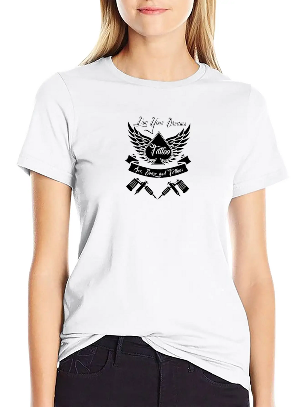 Tattoo Art Funny Logo Essential Cotton Tee For Daily Outfits – Unisex Style