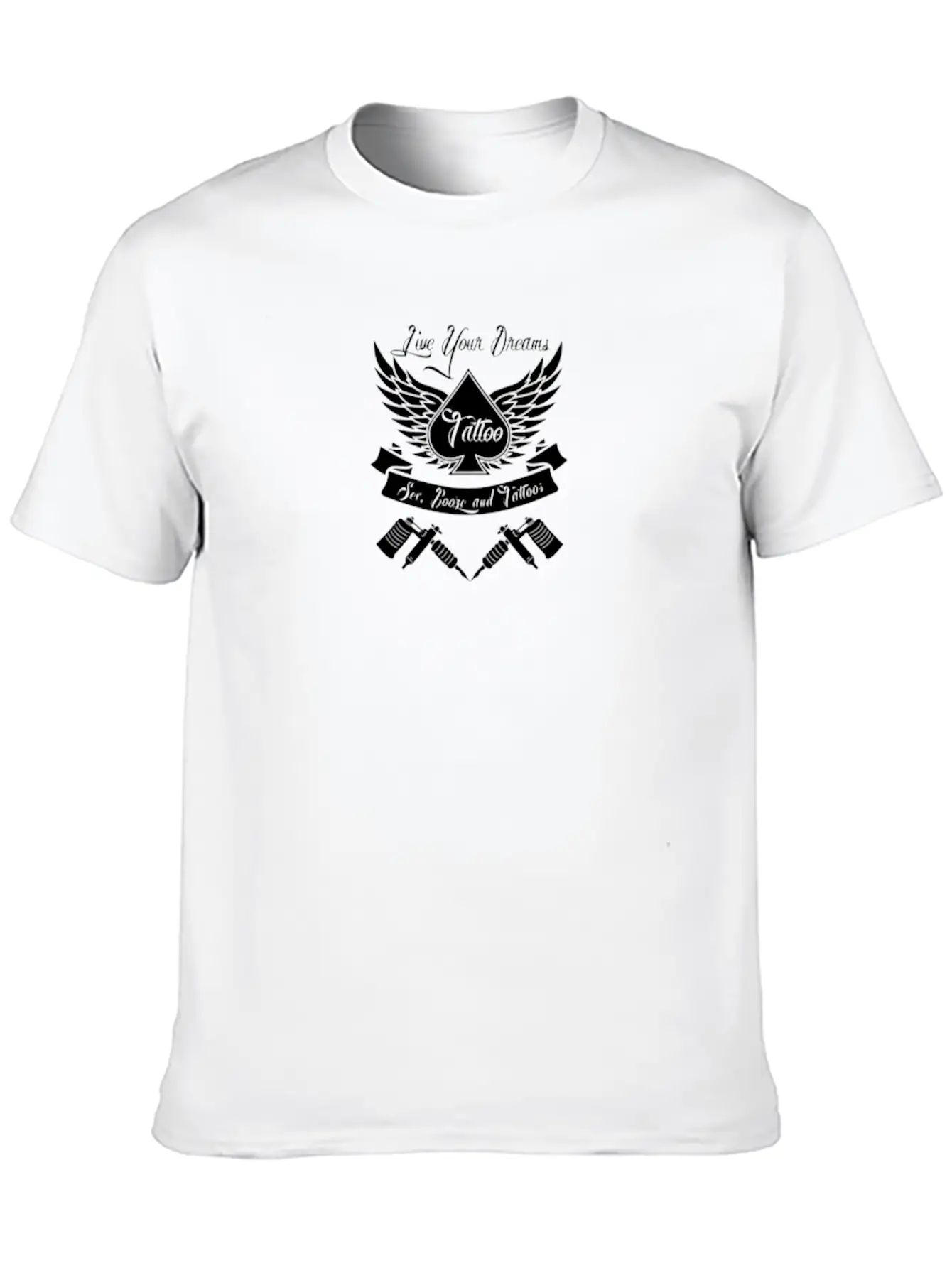 Tattoo Art Funny Logo Essential Cotton Tee For Daily Outfits – Unisex Style