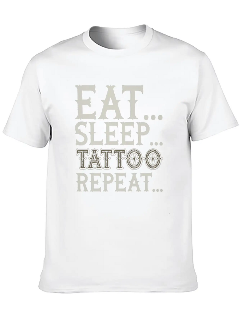 Tattoo Artist Eat Sleep Tattoo Repeat Classic Cotton Tee – Unisex Comfort For Any Season