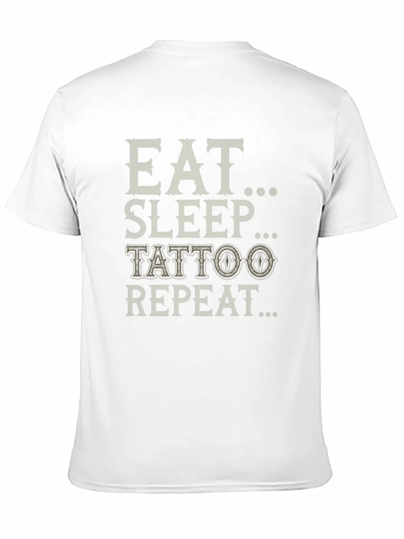 Tattoo Artist Eat Sleep Tattoo Repeat Classic Cotton Tee – Unisex Comfort For Any Season