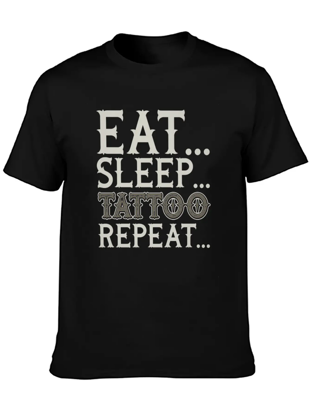 Tattoo Artist Eat Sleep Tattoo Repeat Classic Cotton Tee – Unisex Comfort For Any Season