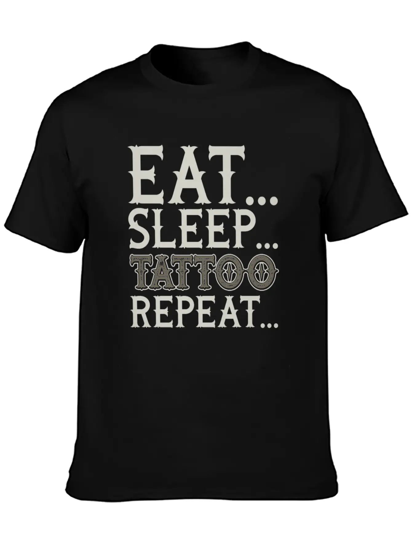 Tattoo Artist Eat Sleep Tattoo Repeat Classic Cotton Tee – Unisex Comfort For Any Season