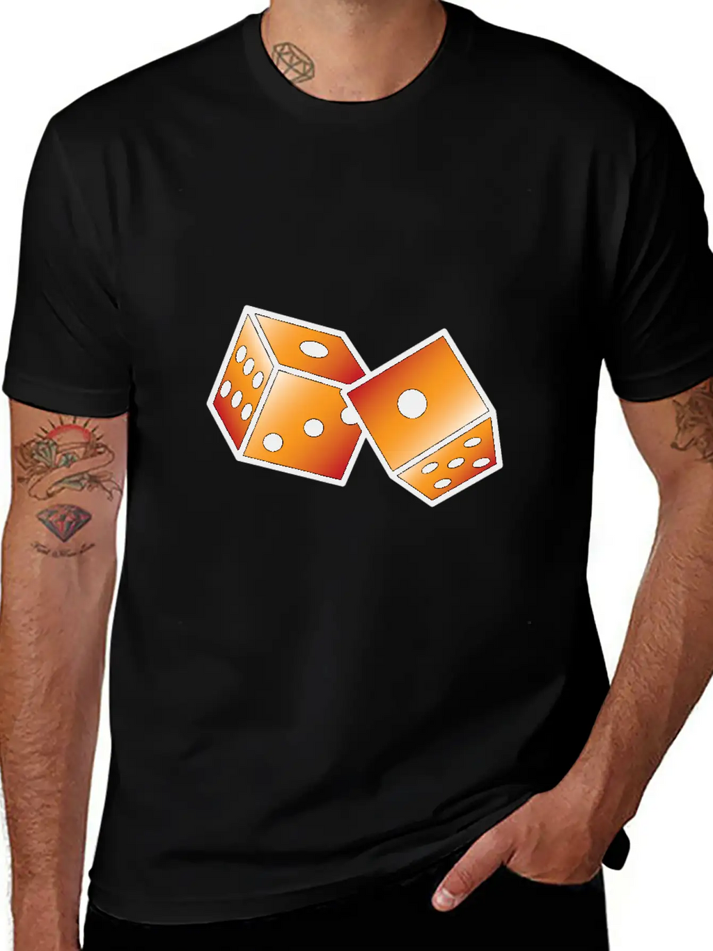 Tattoo Dice Relaxed Everyday Tee – Lightweight And Durable Cotton