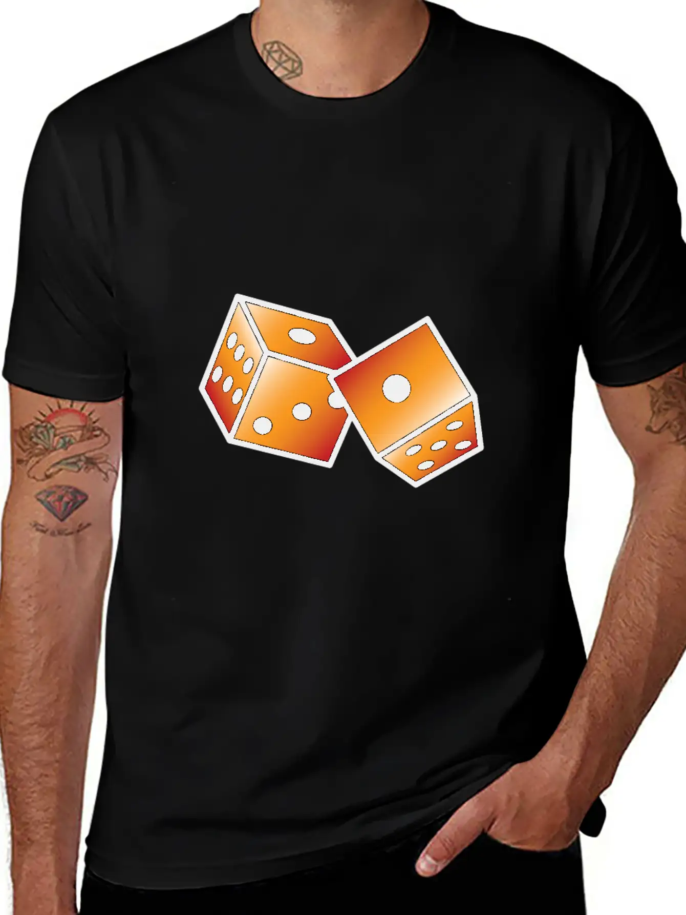 Tattoo Dice Relaxed Everyday Tee – Lightweight And Durable Cotton