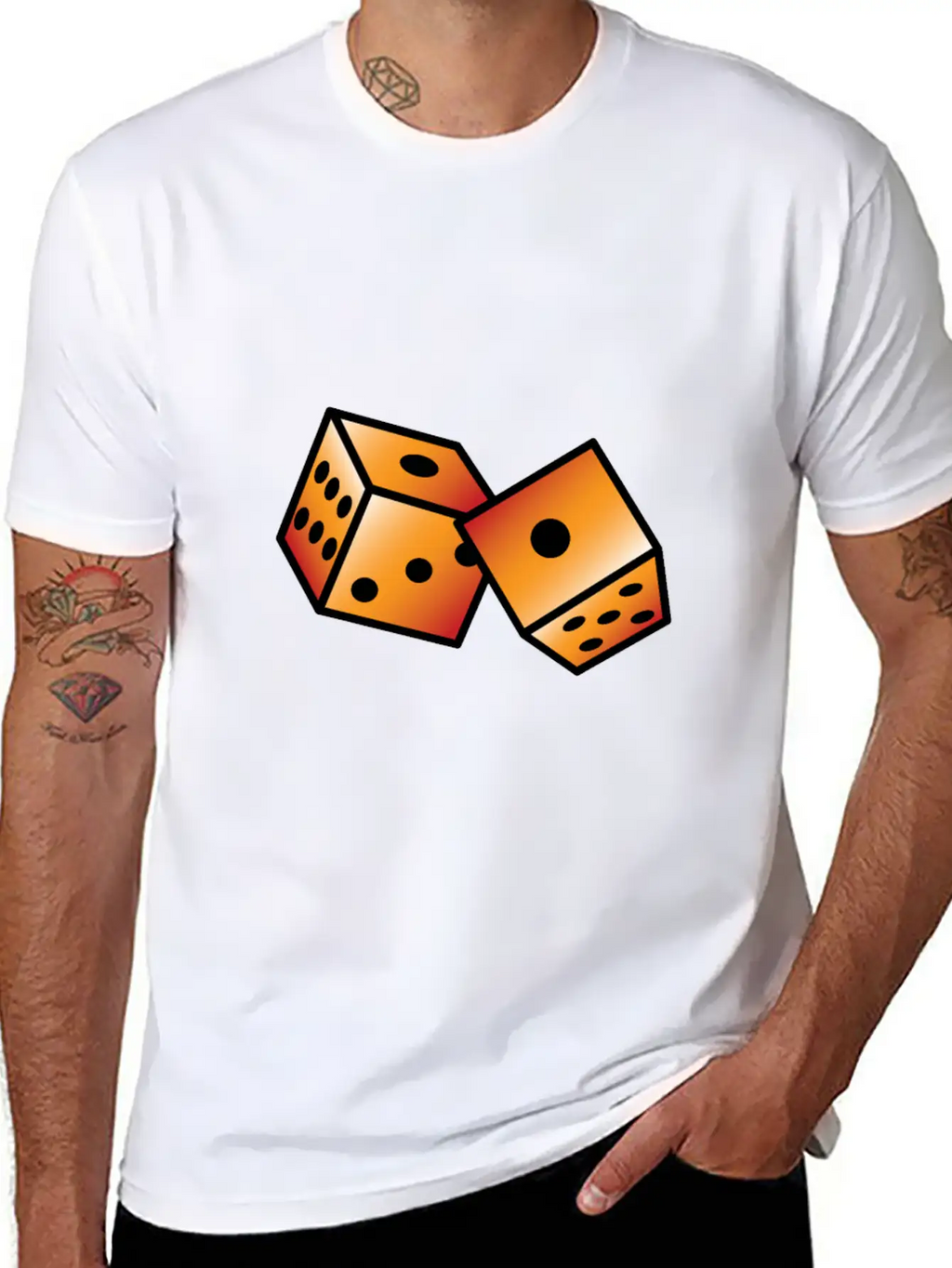 Tattoo Dice Relaxed Everyday Tee – Lightweight And Durable Cotton