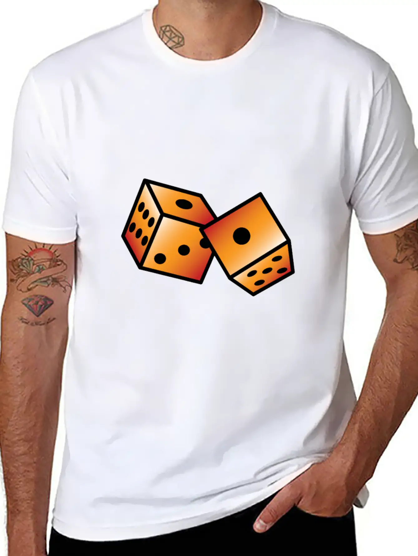 Tattoo Dice Relaxed Everyday Tee – Lightweight And Durable Cotton