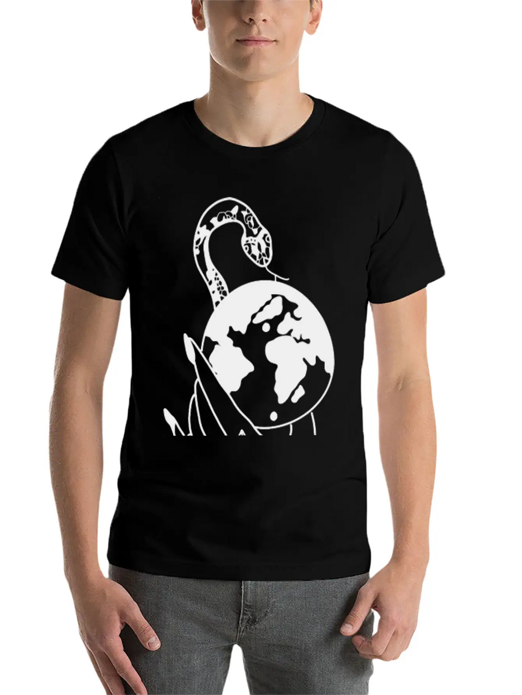 Tattoo Hand Snake World Classic Cotton Tee – Unisex Comfort For Any Season