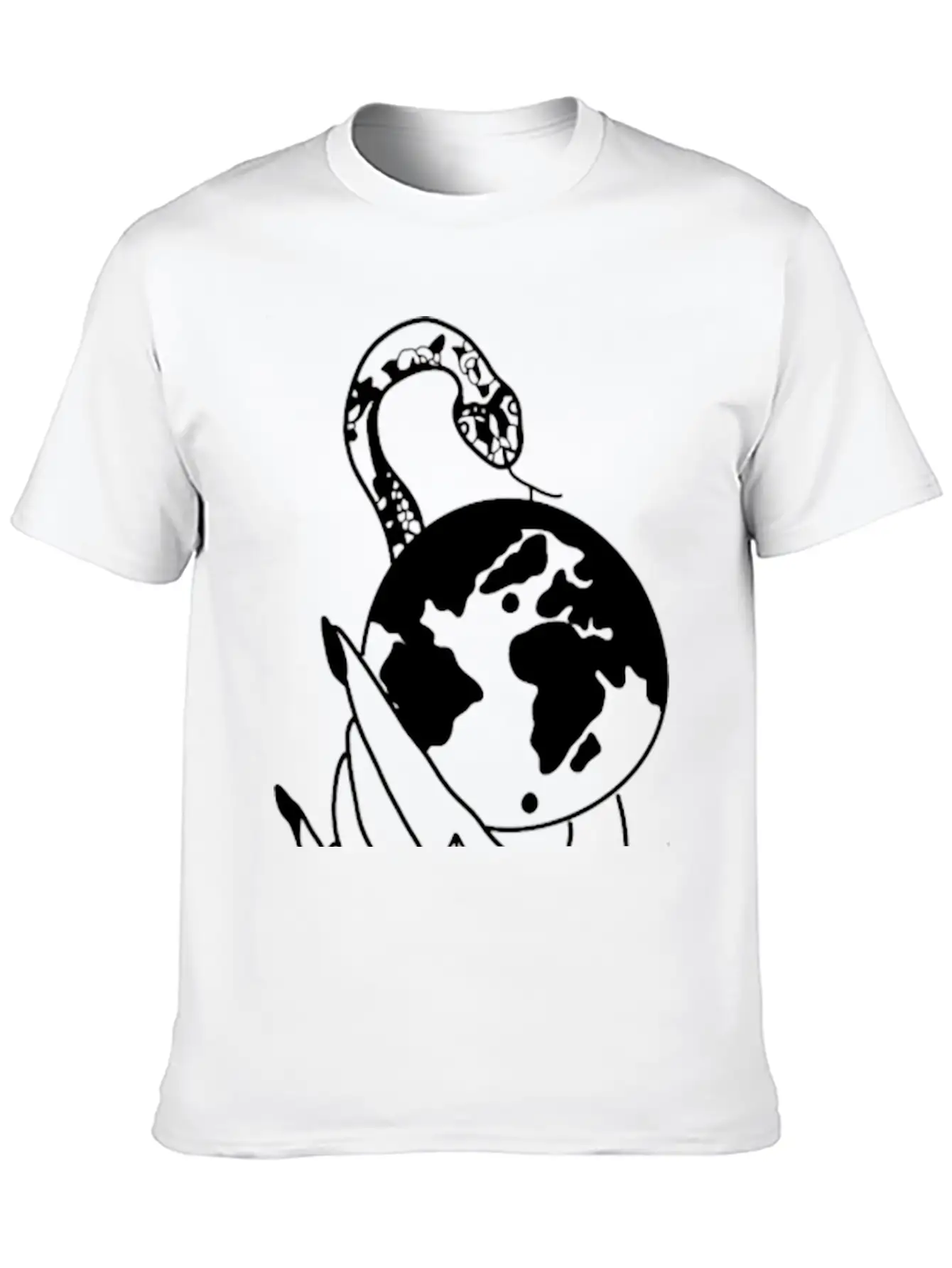 Tattoo Hand Snake World Classic Cotton Tee – Unisex Comfort For Any Season