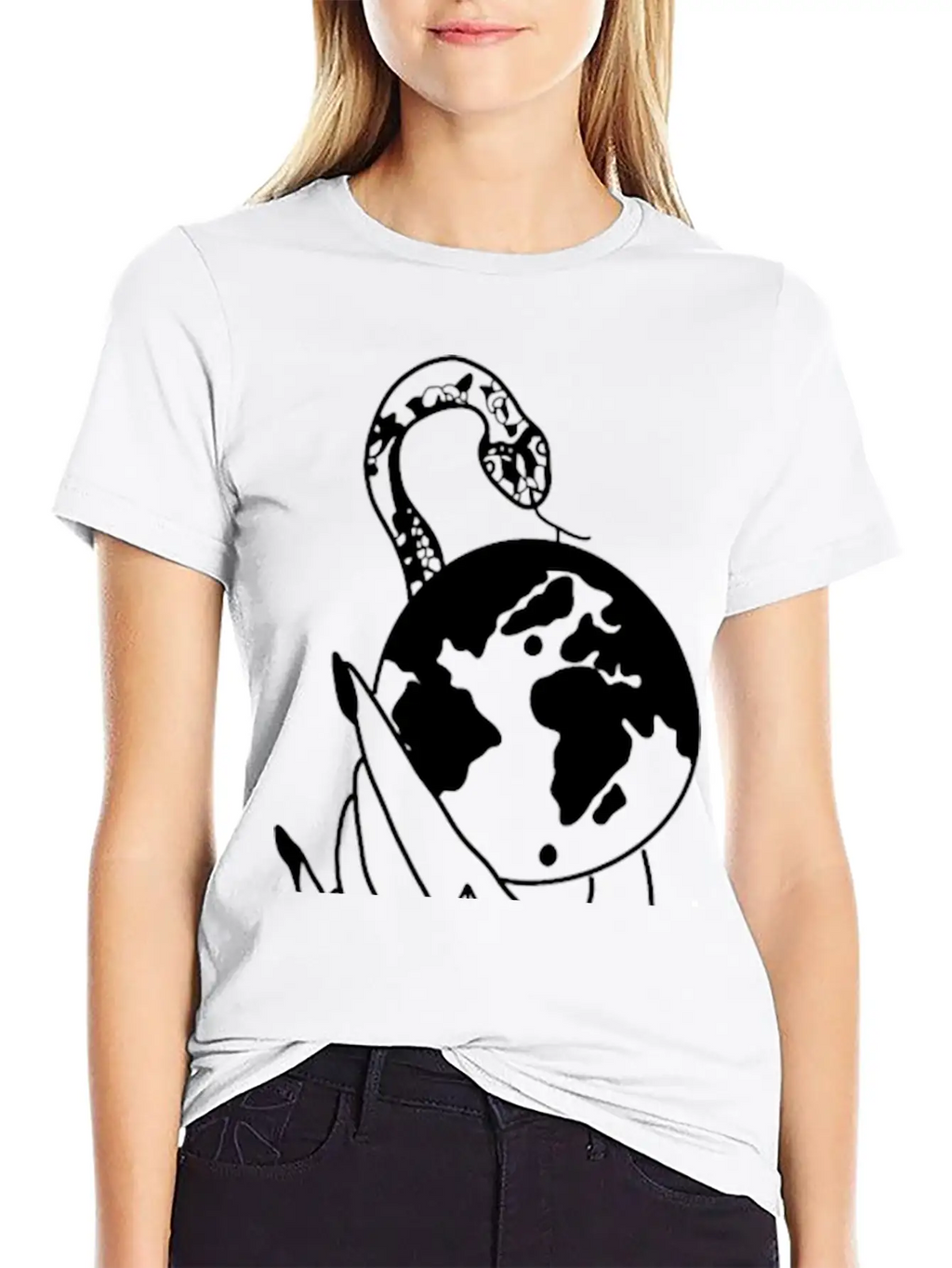 Tattoo Hand Snake World Classic Cotton Tee – Unisex Comfort For Any Season